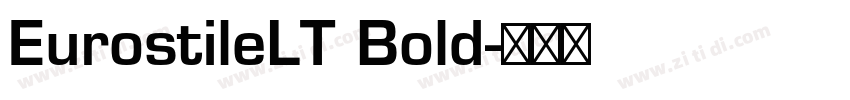 EurostileLT Bold字体转换